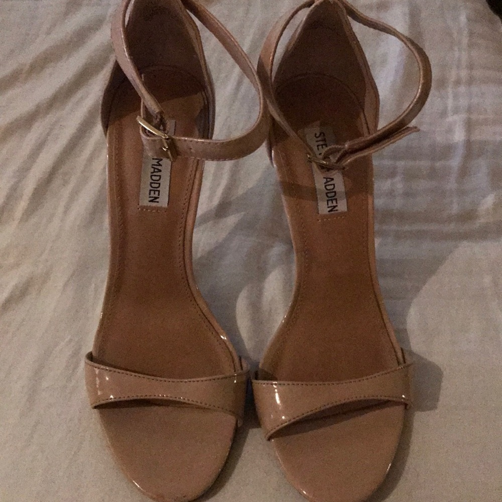Nude stiletto sandals